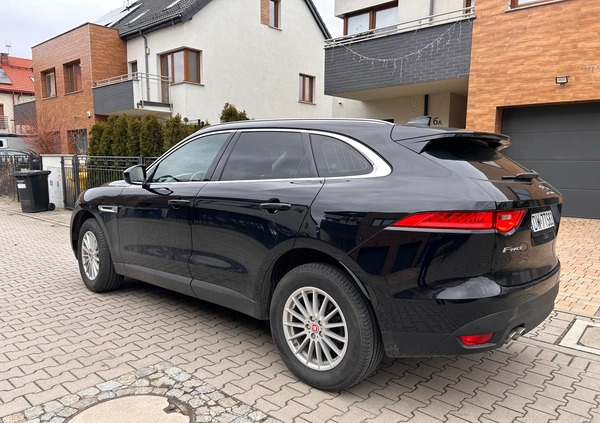 Jaguar F-Pace cena 85000 przebieg: 158000, rok produkcji 2017 z Wrocław małe 67